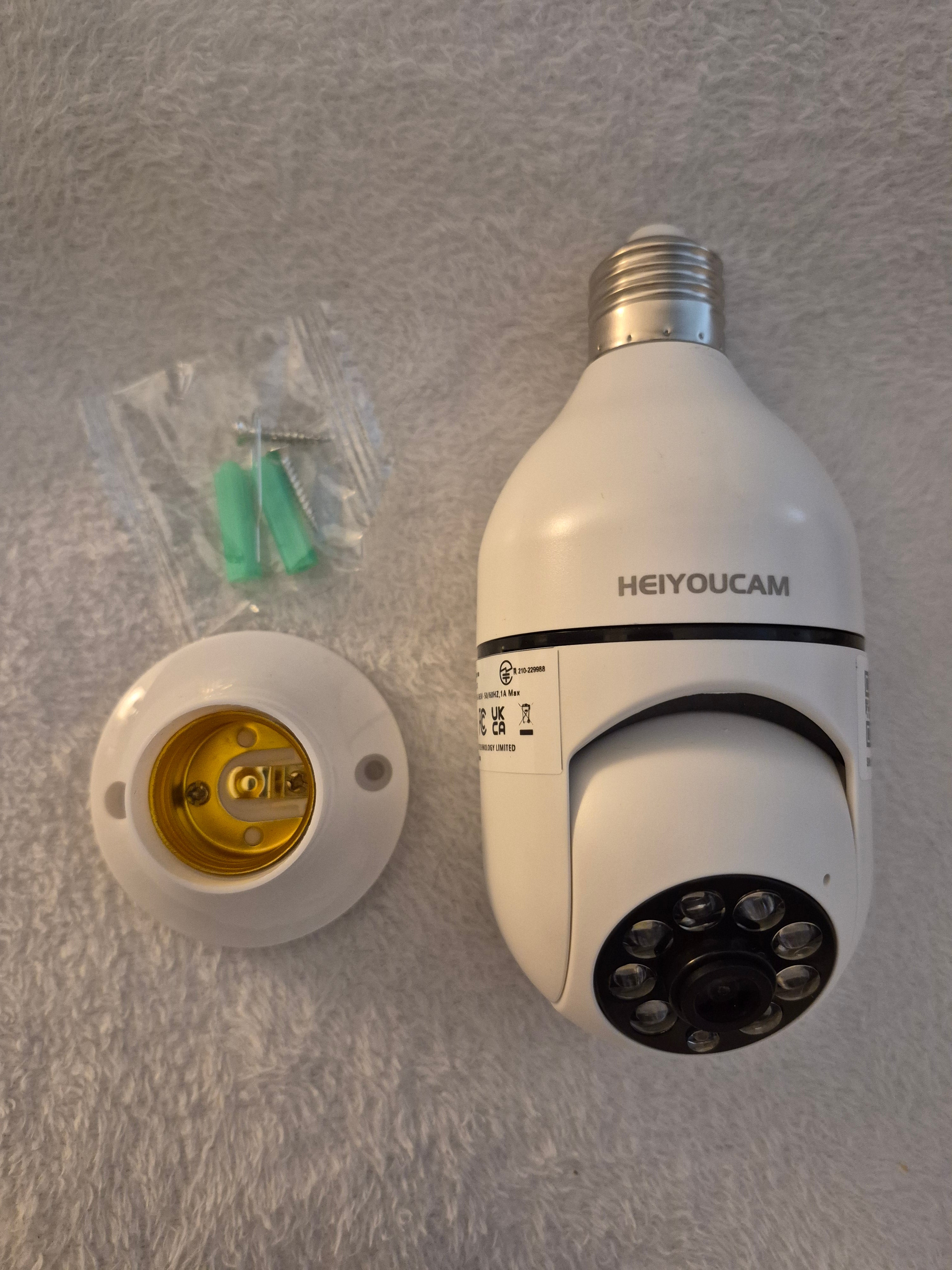 New HEIYOUCAM WiFi Smart 1080P Bulb Security Camera