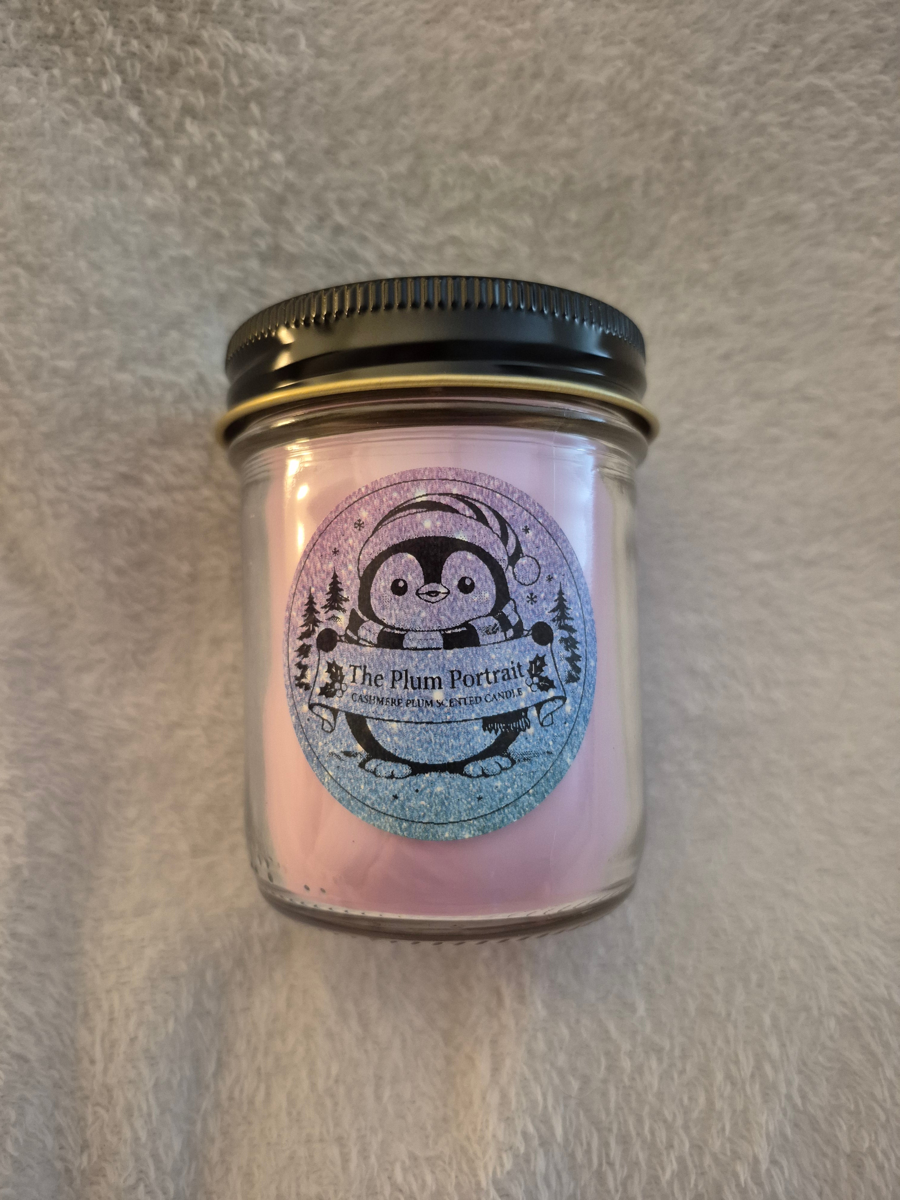 The Plum Portrait Handcrafted 8 oz Scented Candle