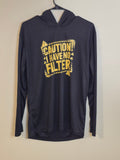 F.H. Davis "No Filter" Hooded Performance Shirt - Men's Medium - Black/Yellow