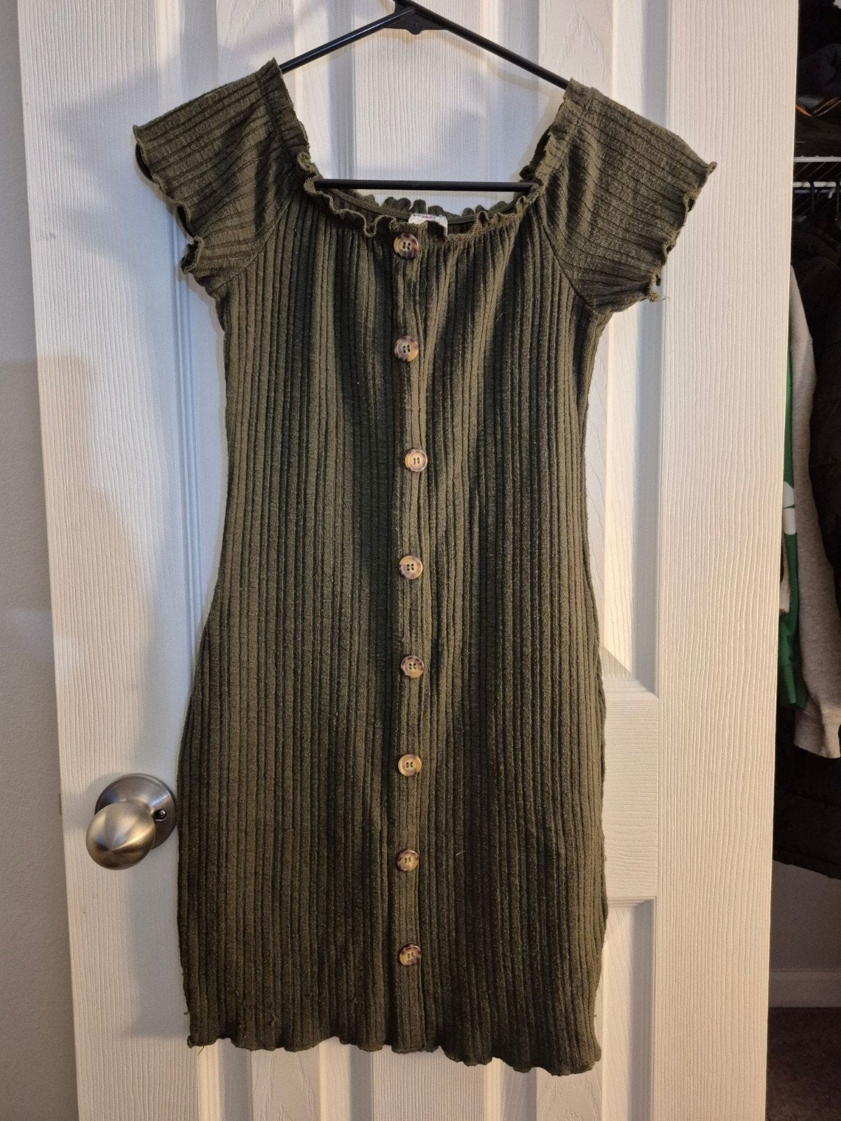 Ribbed Knit Mini Dress