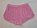 Juicy Couture Womens Pink Velour Sleepwear Shorts L 95% Polyester 5% Spandex