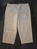 George White Pull-On Crop Pants 1X (16W)