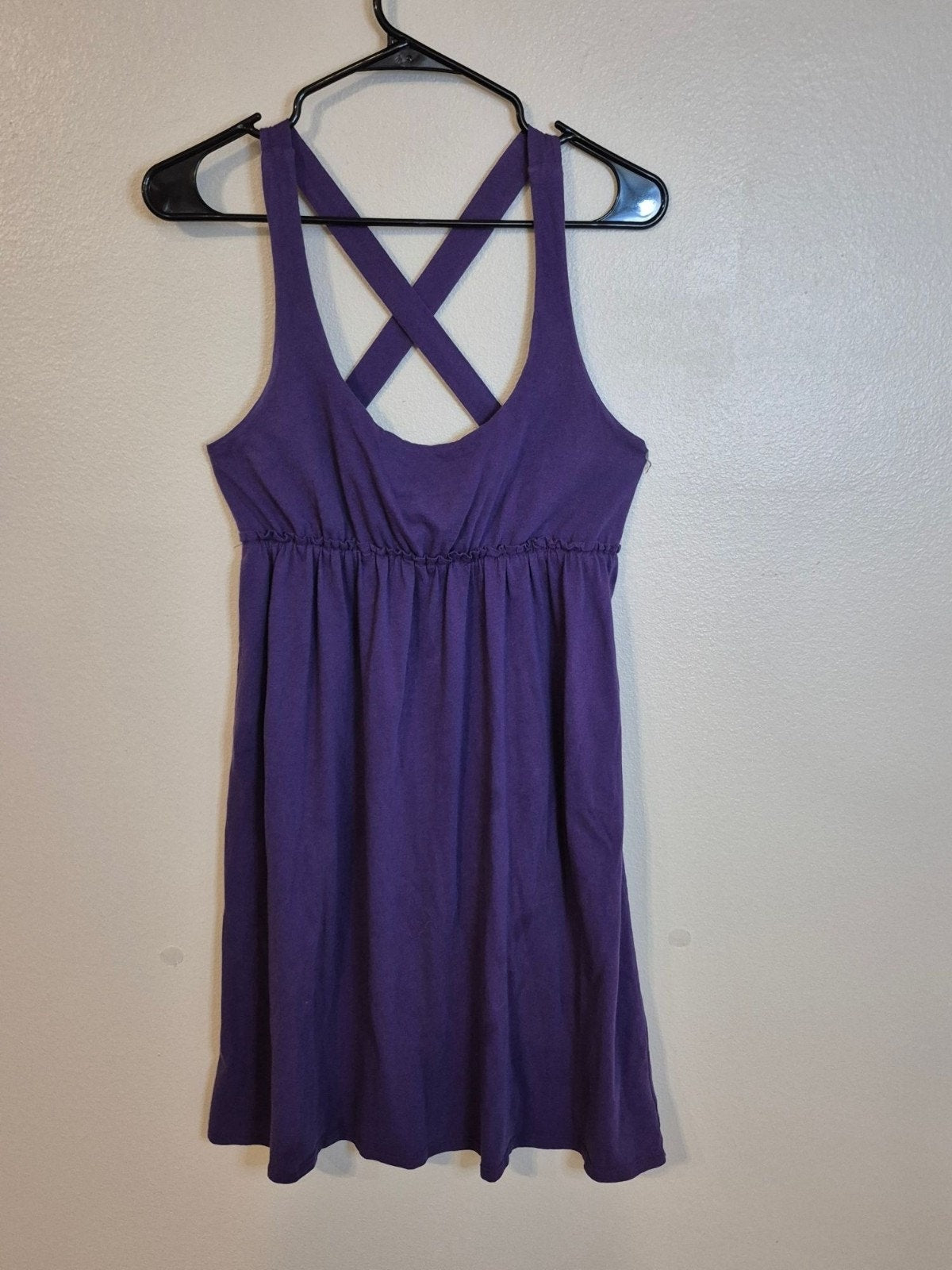 Mossimo Supply Co. Purple Sleeveless Cross-Back Dress Size M