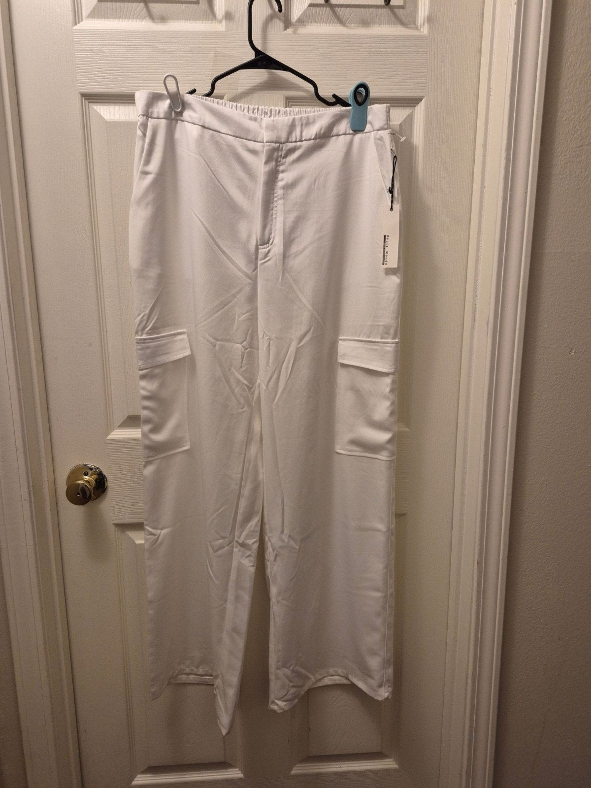 Womens White Pants, XL