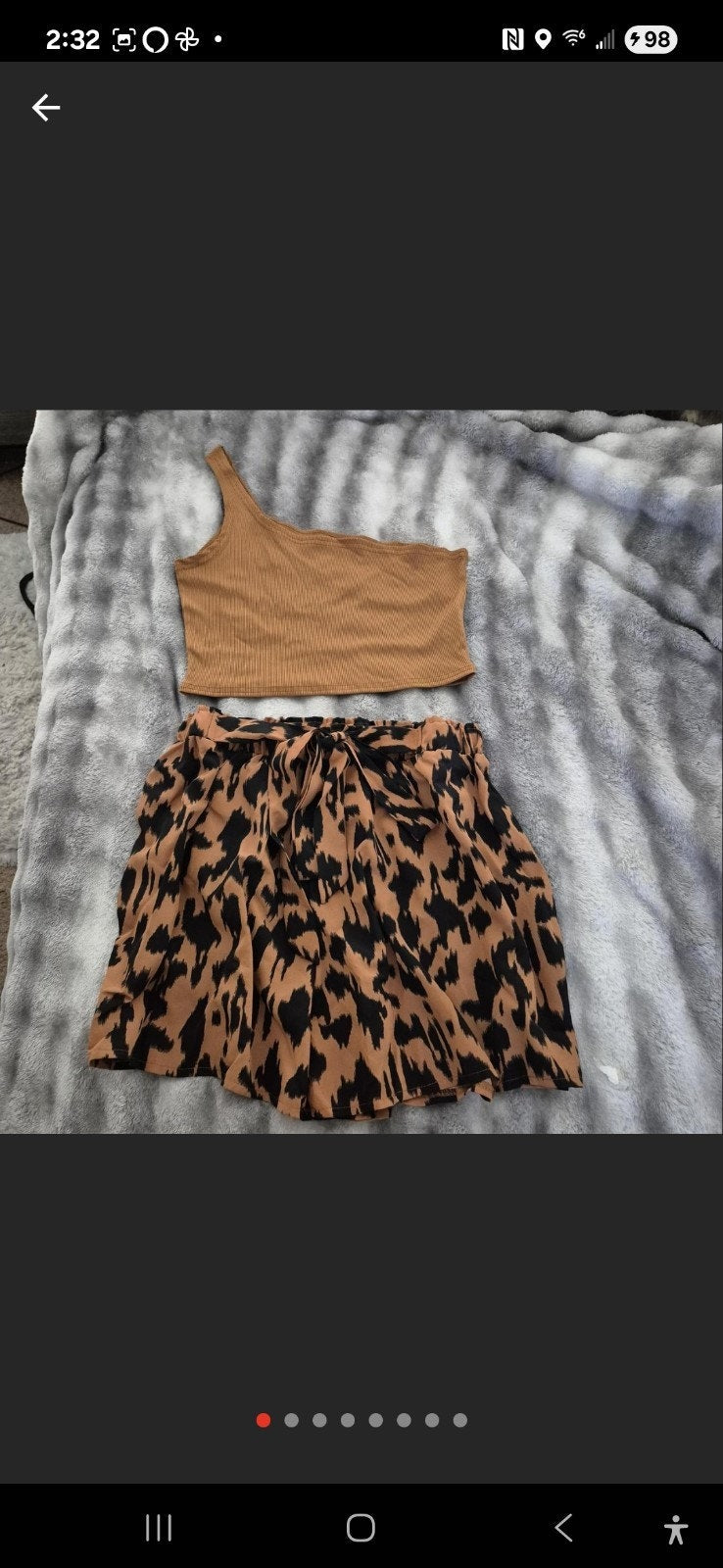 Cheetah Print Skort Set