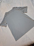 Womens Shirt with Lace Trim, Large