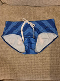 Mens "Bon Apptit" Hamburger Swim Briefs - Size Large - Novelty Swimwear