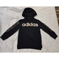 Adidas Toddler Boys/Girls Black & Gold Foil Logo Hoodie - Size 4