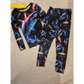 Glow in the Dark Shark Themed Kids Pajama Set
