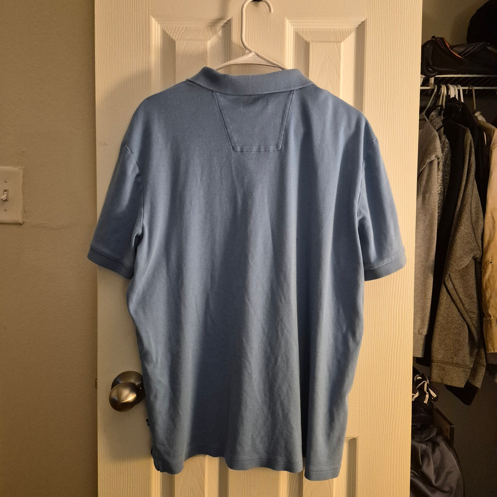 Nautica Men's Polo Shirt Short Sleeve Size XL Blue Classic Fit