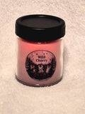 "Hand-poured Wild Cherry scented candle 9oz with rich ripe cherry fragrance by Delightful Homemade Things"