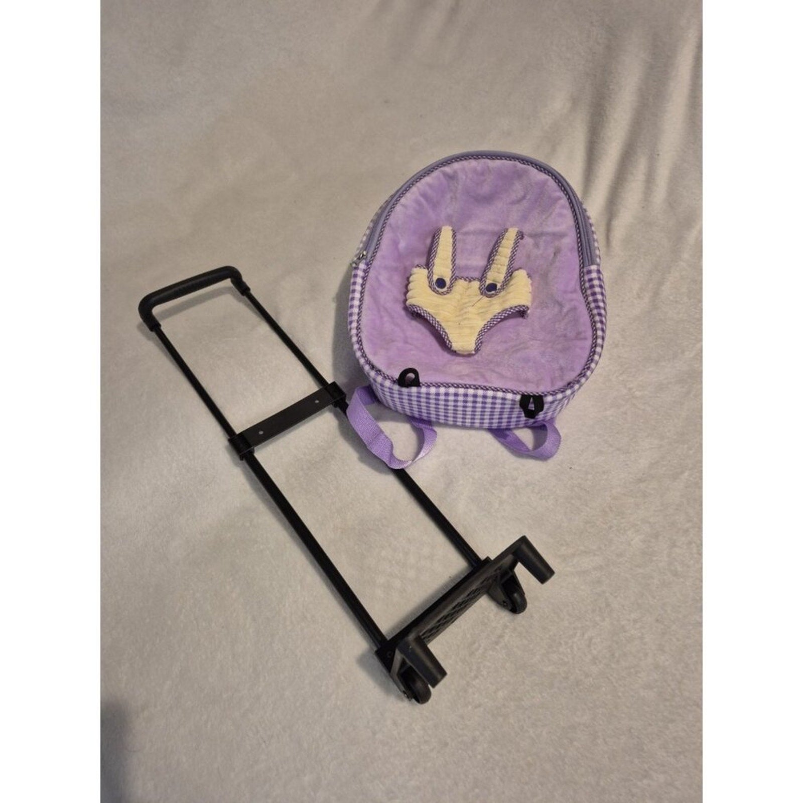Plush Backpack With Detachable Rolling Frame