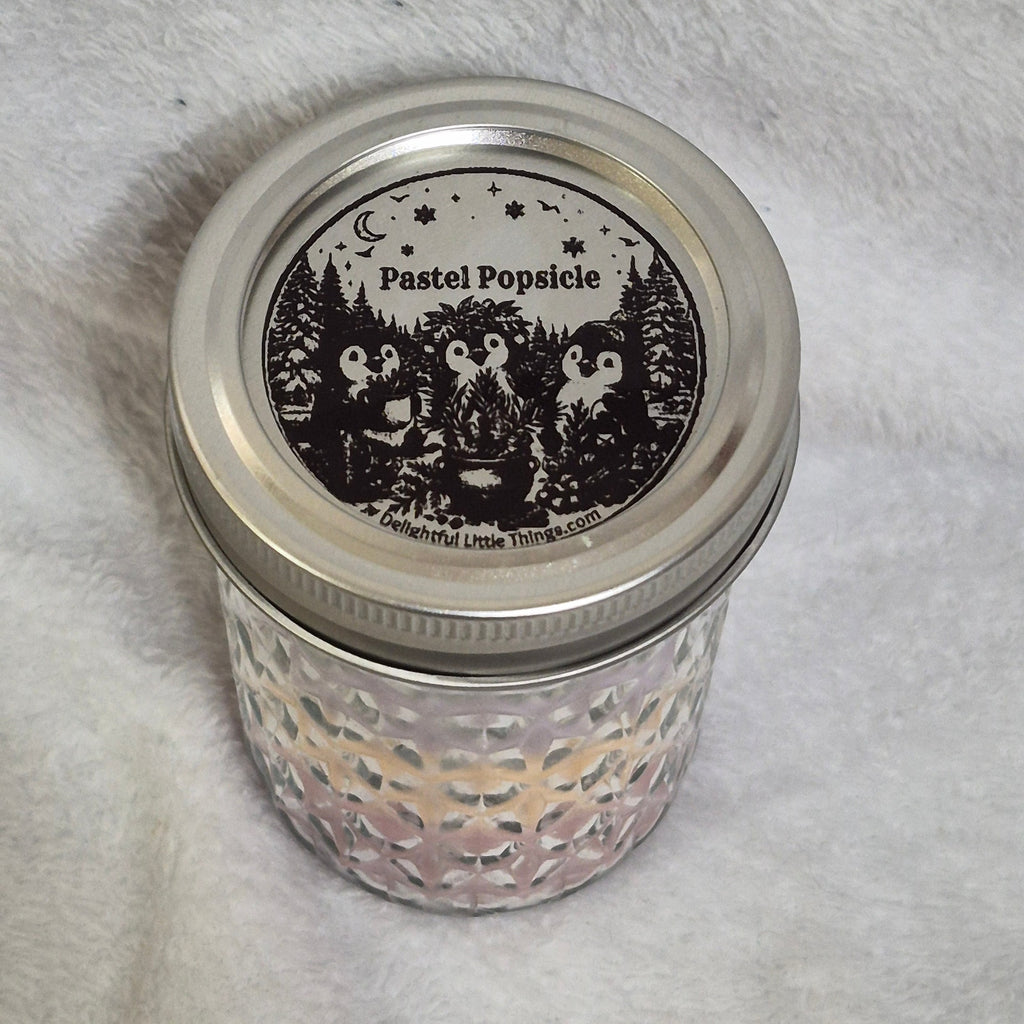 Homemade "Pastel Popsicle " Candle, 8oz