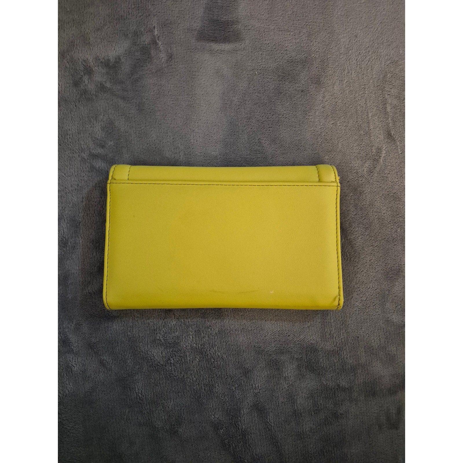 Steve Madden Neon Yellow Logo Flap Wallet