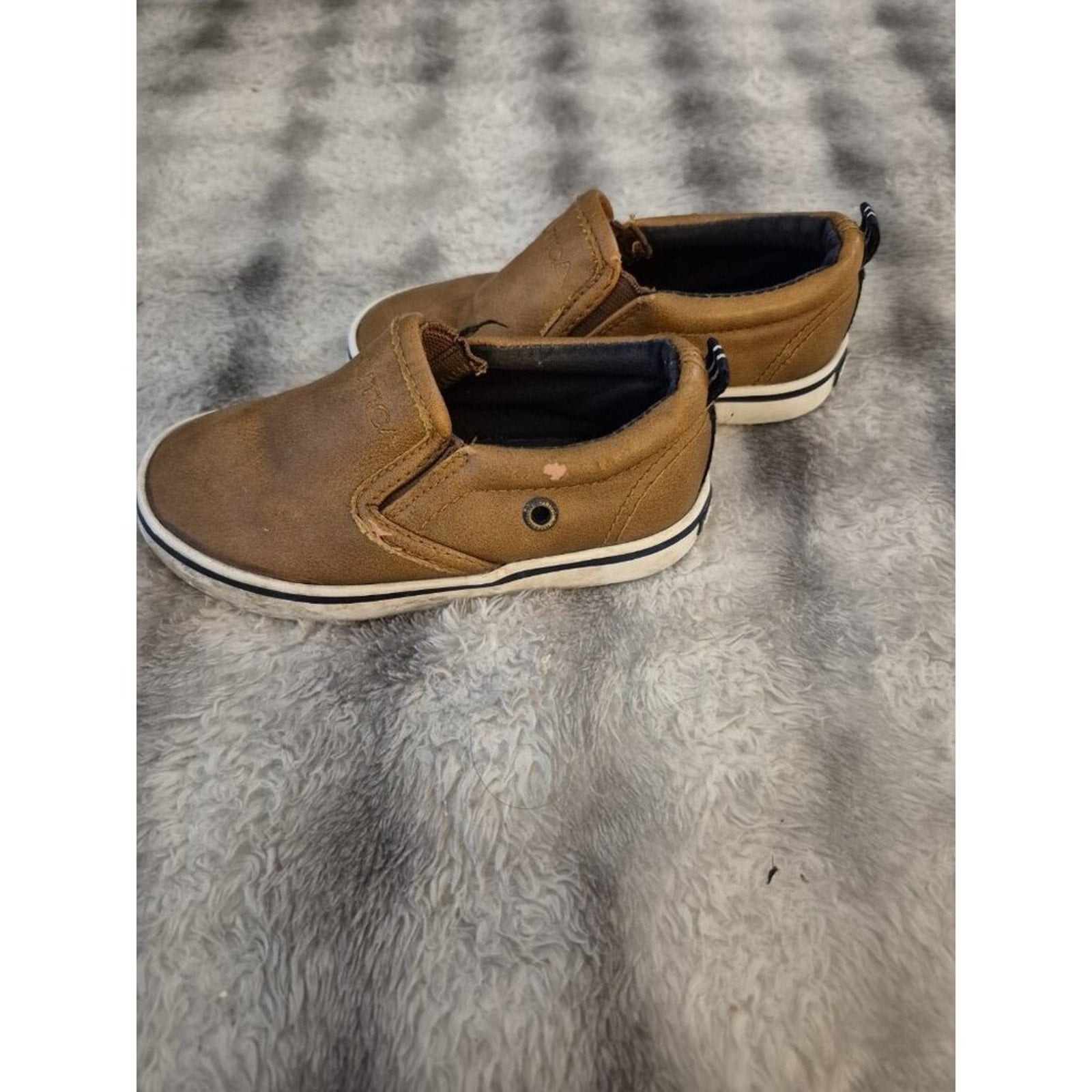 Nautica Toddler Boys Brown Leather Dress Shoes, Size 7