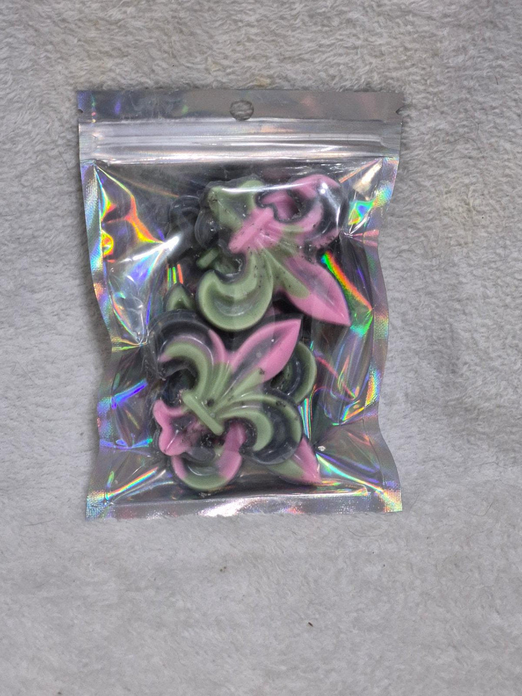 "Smell the Rainbow fruit medley scented handmade wax melts, colorful artisan wax melts"