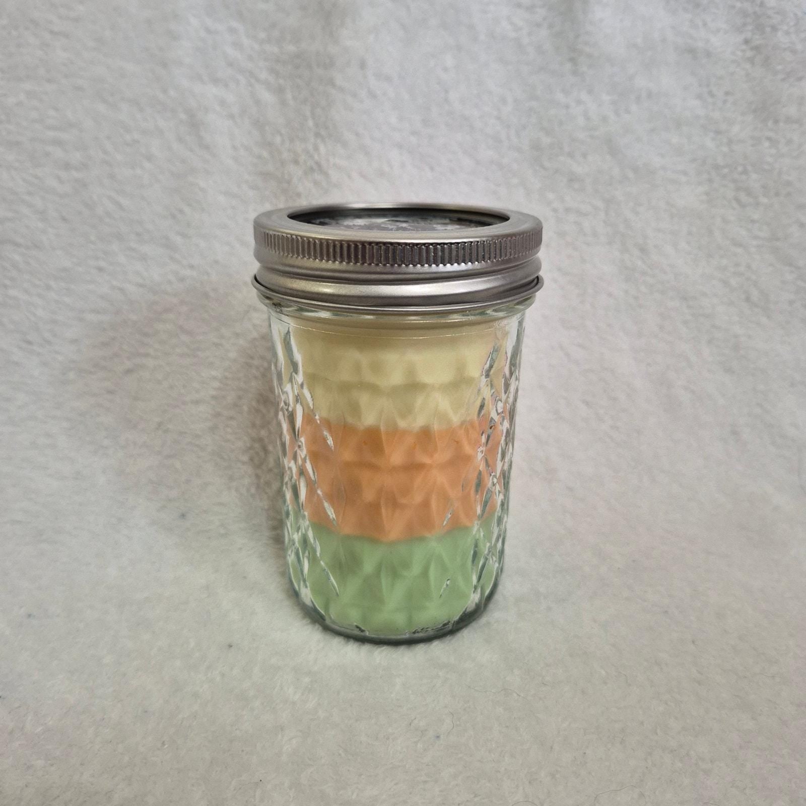 "Hand-poured Fresh Laundry scented candle 8oz Gain type, clean uplifting scent by Delightful Homemade Things"