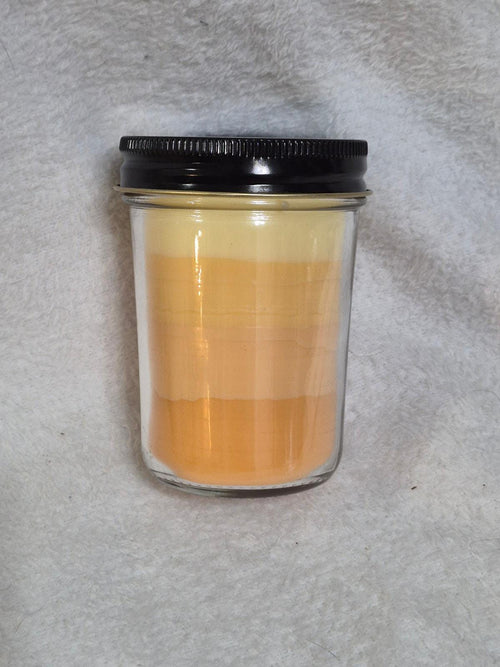 "Hand-poured Coco Man mango coconut milk scented candle, small-batch artisan candle"