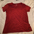 Nike Women's XL Dri-FIT Heather Red Short Sleeve Workout T-Shirt