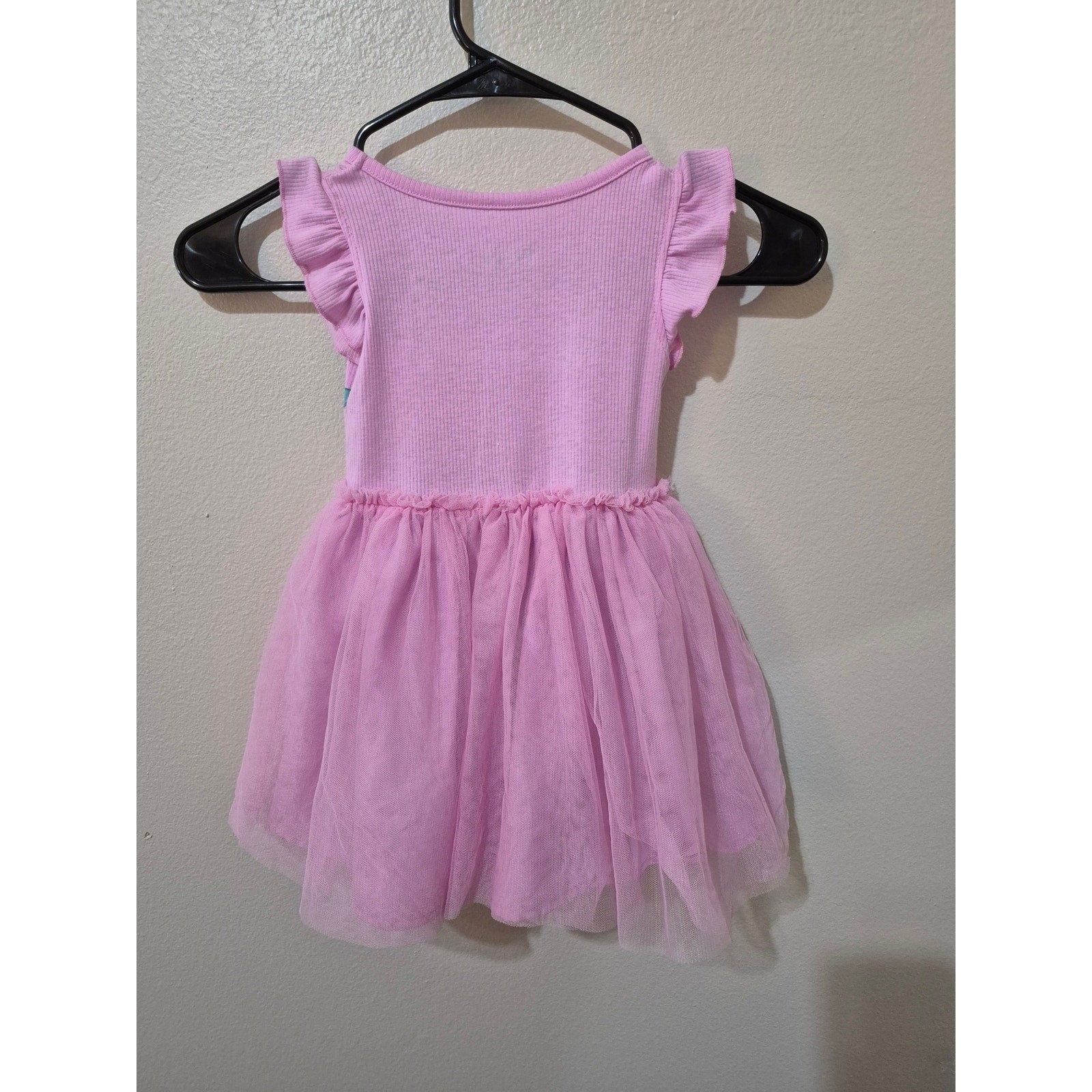 Peeps Pink Easter Dress 2T Ruffle Sleeve Tutu Skirt Marshmallow Peeps Logo