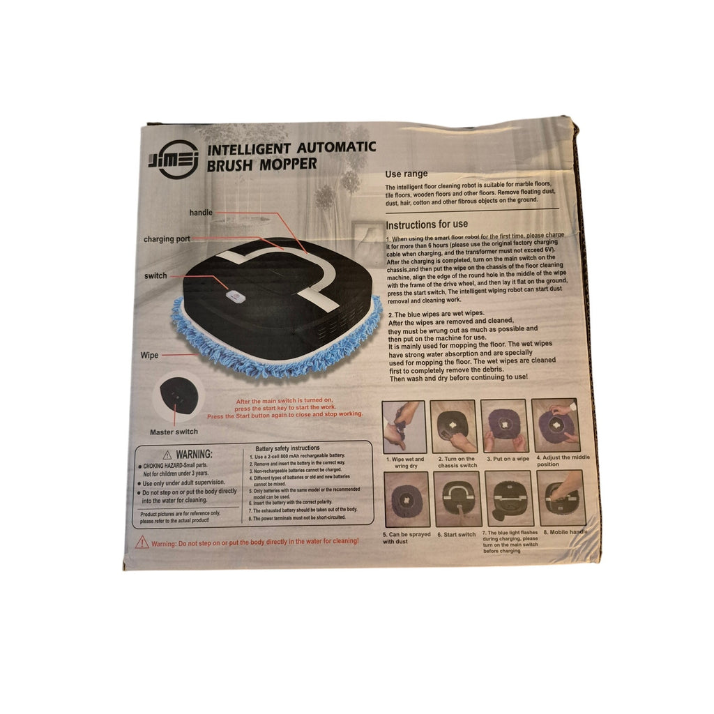 JIMEI Intelligent Automatic Brush Mopper No. 615 - Robot Floor Cleaner - NIB