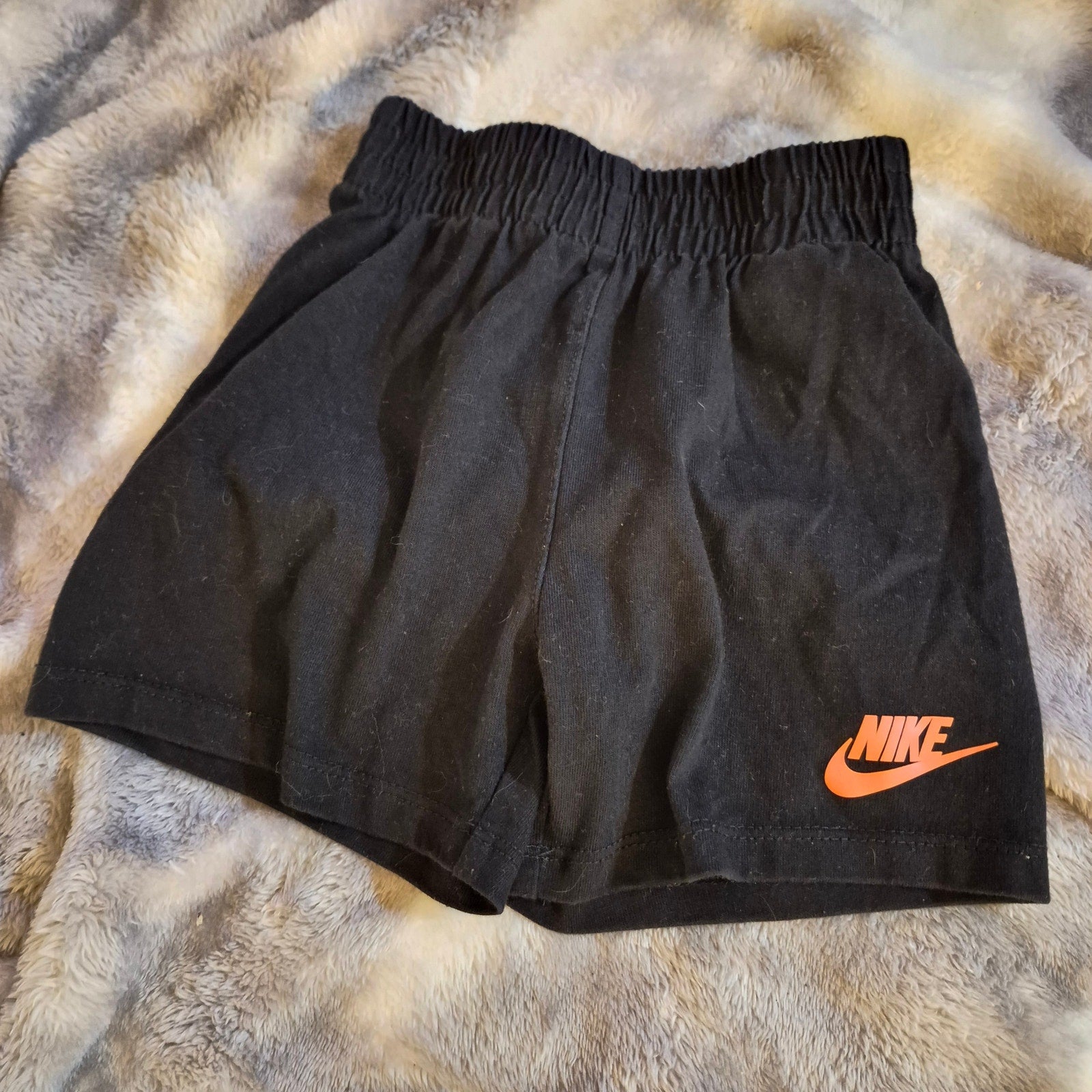 Nike Toddler Shorts Black Orange Logo 18M