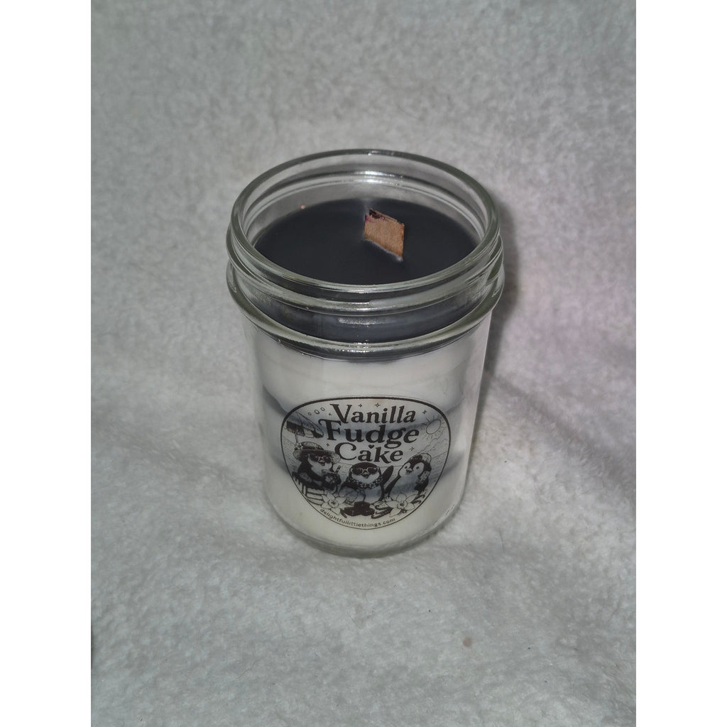 Vanilla Fudge Cake Layered Candle