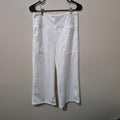 Brand New White Capri Style Pants, XL