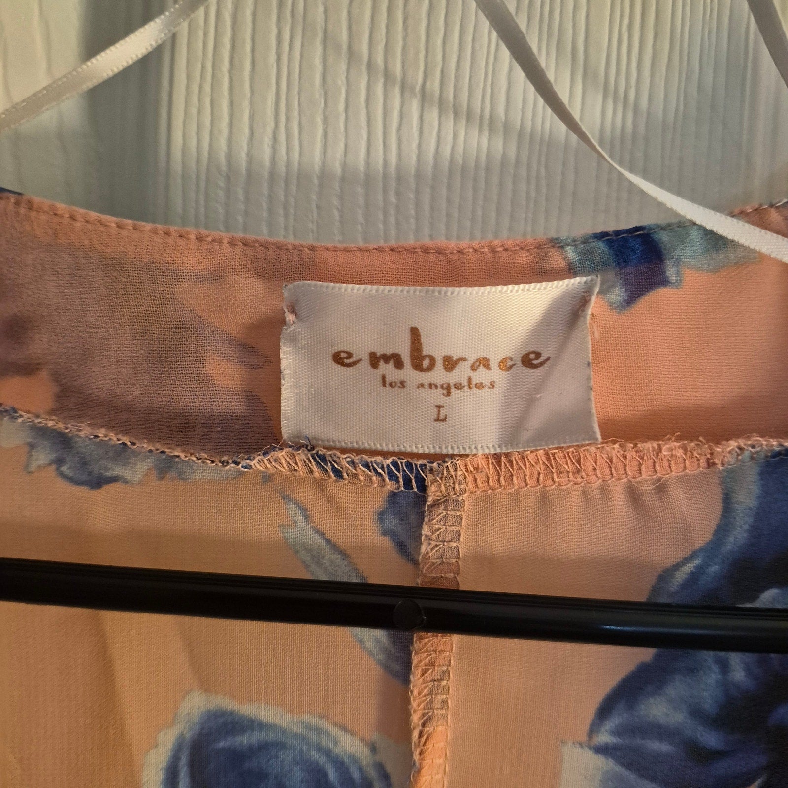 Embrace Los Angeles Sheer Floral Duster Cardigan - Size L