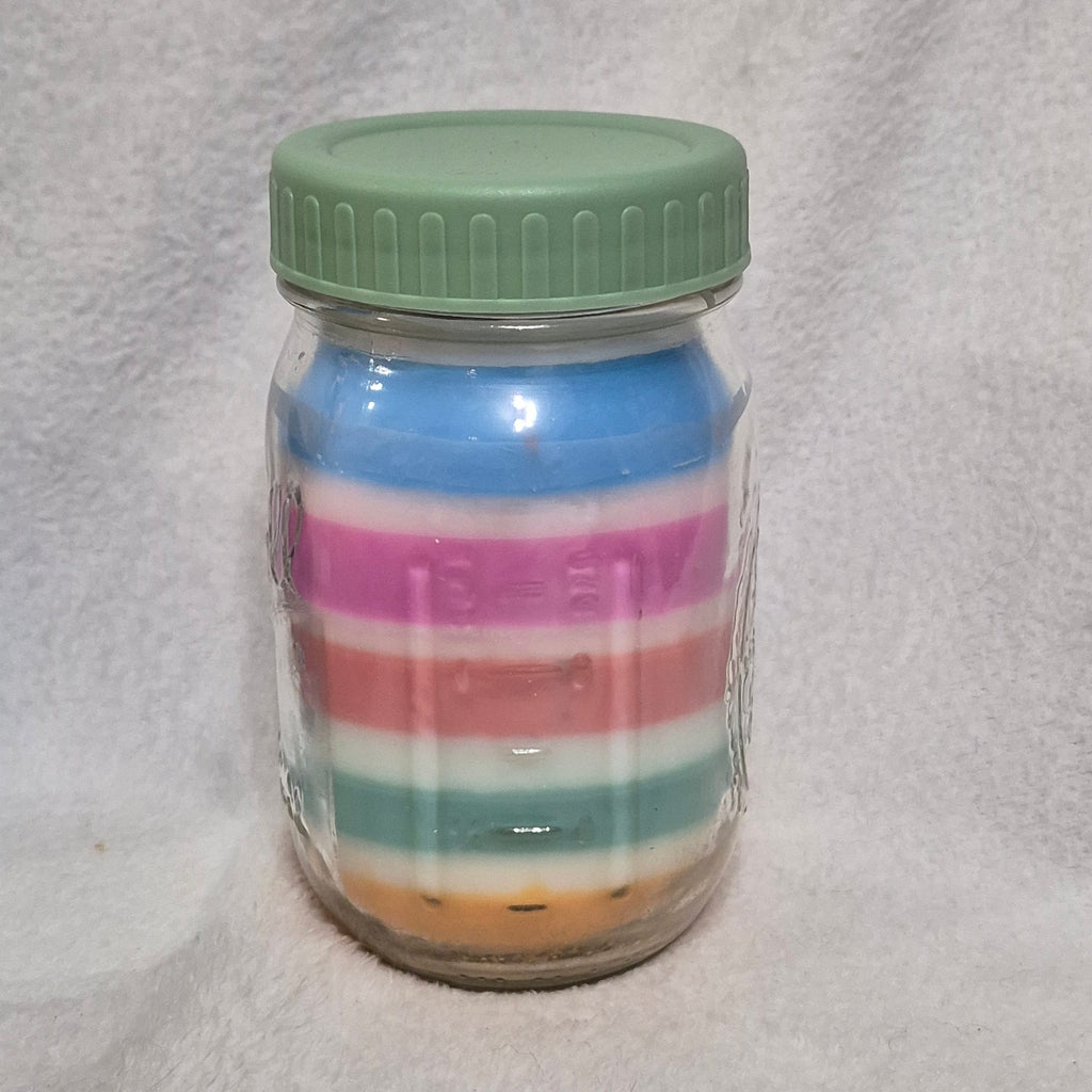 Birthday Cake & Vanilla Buttercream Scented Mason Jar Candle | Delight-ful Little Things