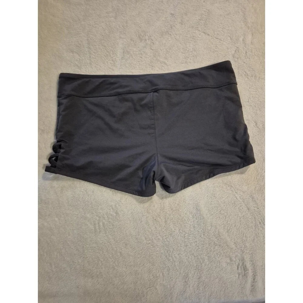 Womens Gray Swimsuit Bottoms, Xl