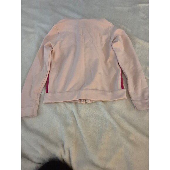 Gap Kids Girls Hoodie Zip Front Pink Size S (6-7) Cotton Blend Casual Sweatshirt