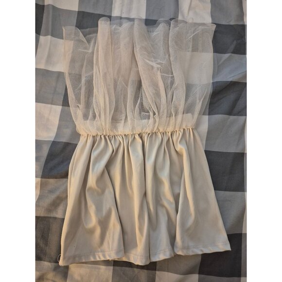 Cocomelon Girls 4T White Tulle Skirt Elastic Waist Lightweight