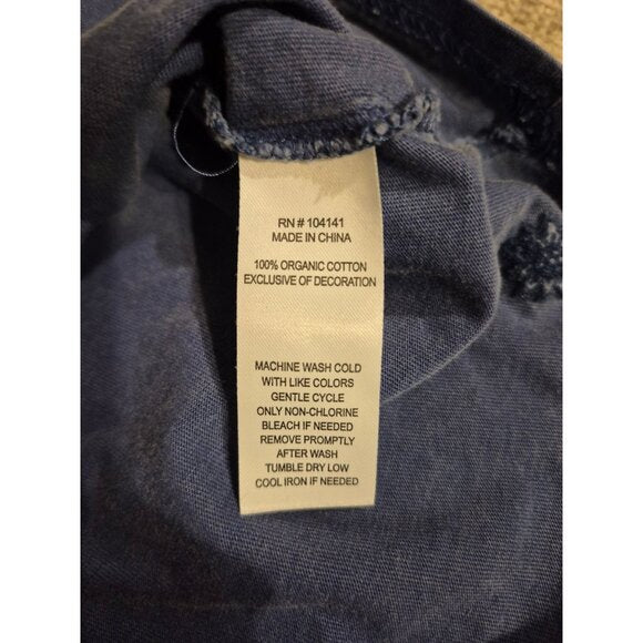 Kids Solid Blue Shirt, Size Small