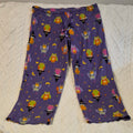 Purple Owl Pajama Pants, Large