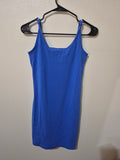 Old Navy Bright Cobalt Blue Ribbed Mini Cami Bodycon Dress - Size Large