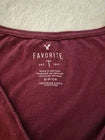 American Eagle Outfitters "Favorite T" v-neck t-shirt with a tropical print pock