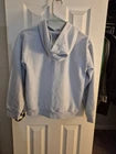 Adidas Youth Medium Hoodie Light Blue With Iconic Logo
