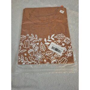 Womens Fall Theme T-Shirt, Large